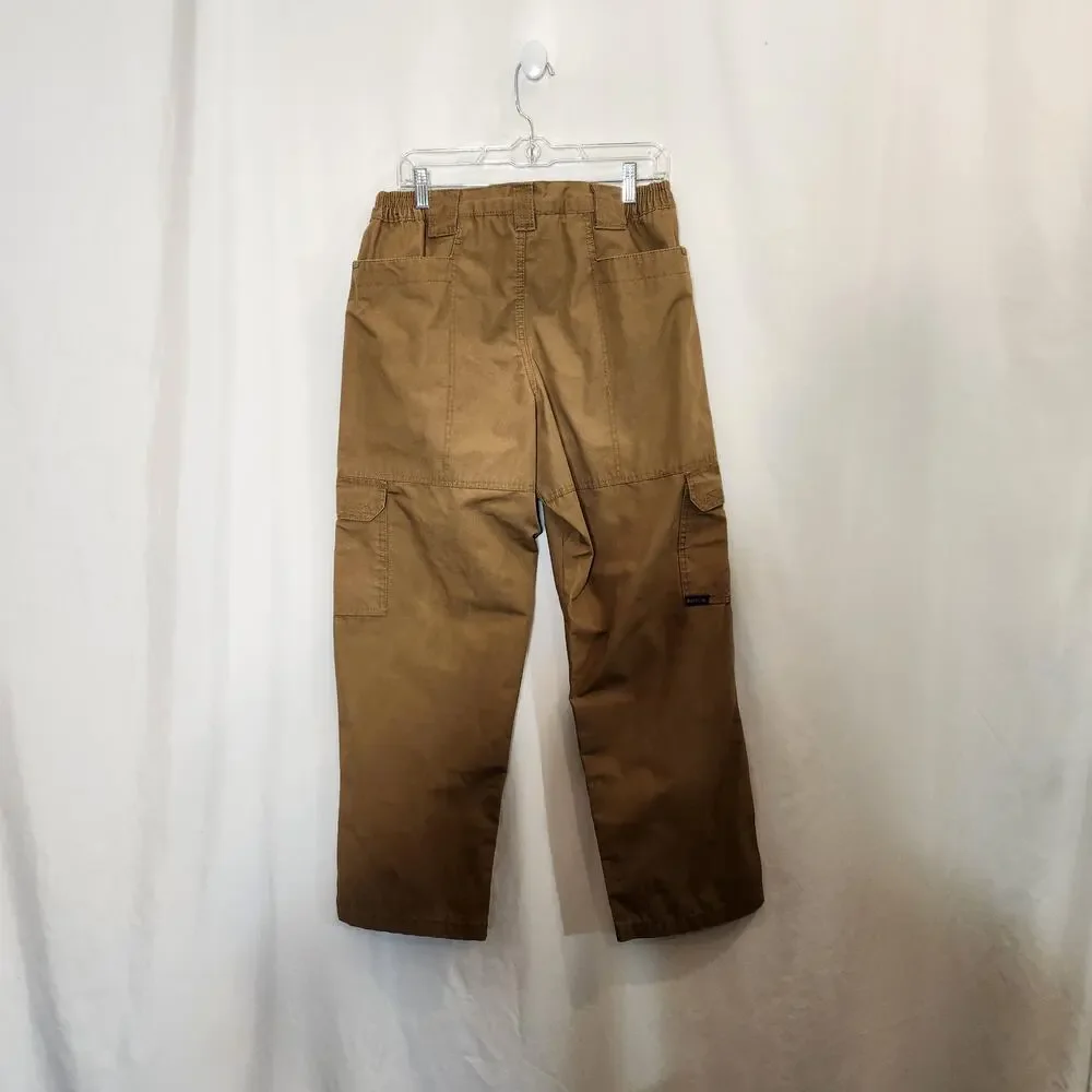 RAPDOM RAPID DOMINANCE T56 Brown Deep Pocket Ripstop Tactical Pants Mens 34 x 30